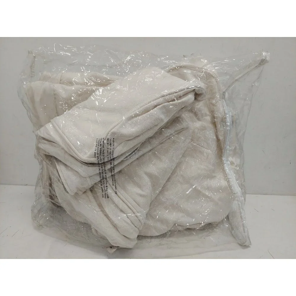 Pottery Barn- Comfort Roll Arm Loveseat Slipcover Box Washed Linen, Ivory, OPEN